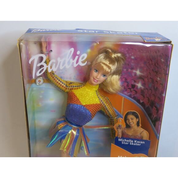 1997 Star Skater BARBIE 53375 Michelle Kwan Olympics New In Box Mattel Caucasian - Picture 3 of 10